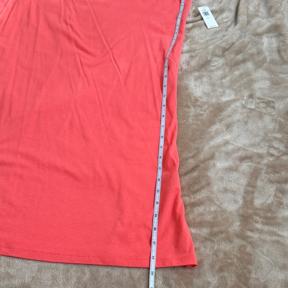 Old Navy Sleeveless Tank Dress in Teal and Coral - Picture 7 of 9